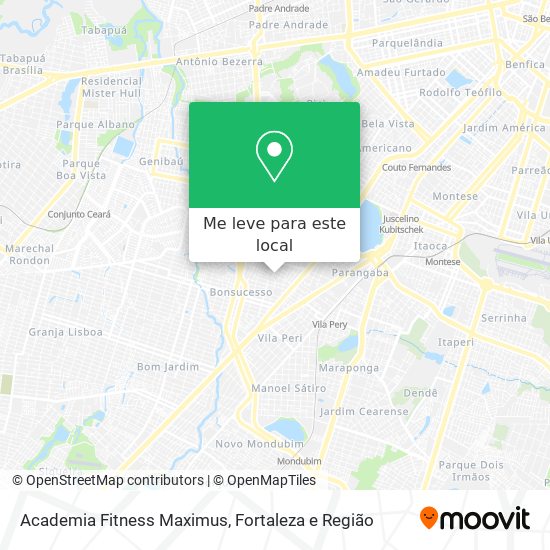 Academia Fitness Maximus mapa