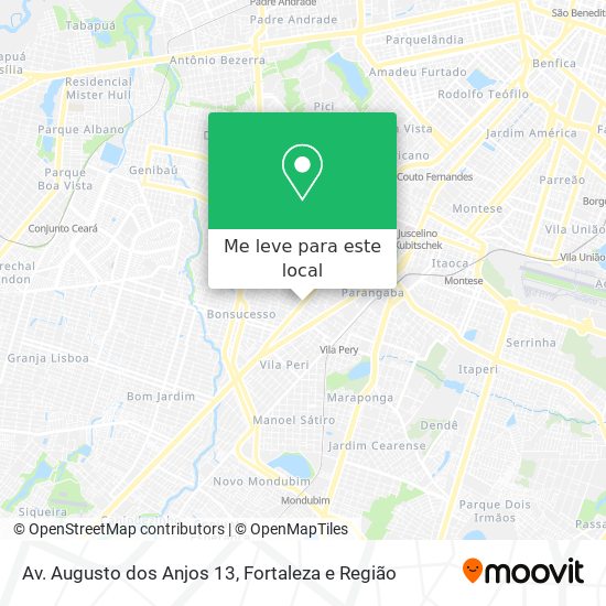 Av. Augusto dos Anjos 13 mapa