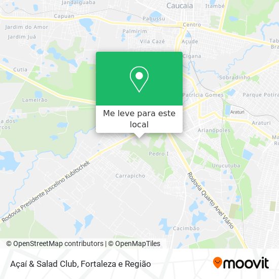 Açaí & Salad Club mapa