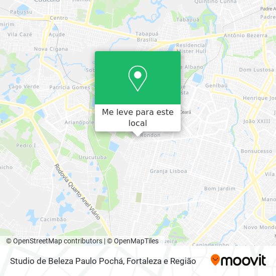 Studio de Beleza Paulo Pochá mapa
