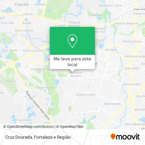 Cruz Dourada mapa