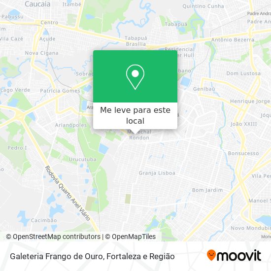 Galeteria Frango de Ouro mapa