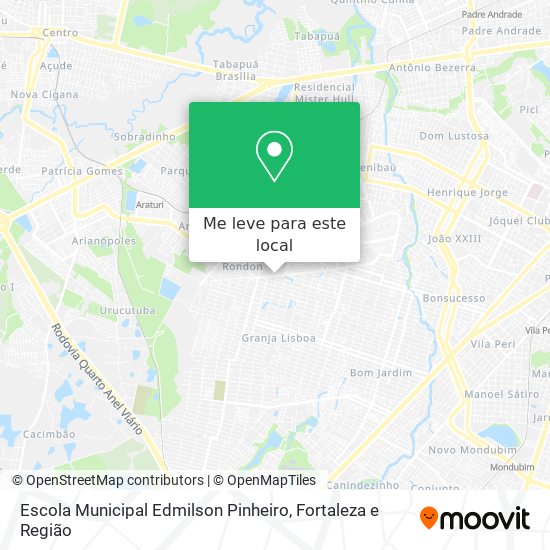 Escola Municipal Edmilson Pinheiro mapa