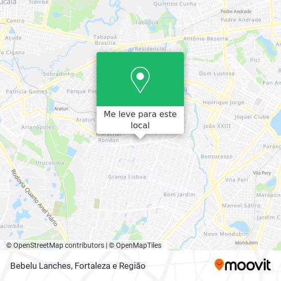 Bebelu Lanches mapa