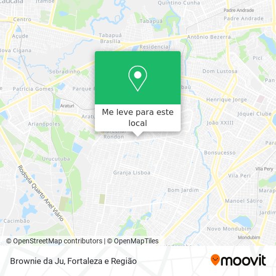 Brownie da Ju mapa