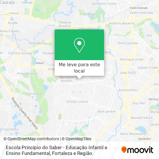 Escola Princípio do Saber - Educação Infantil e Ensino Fundamental mapa