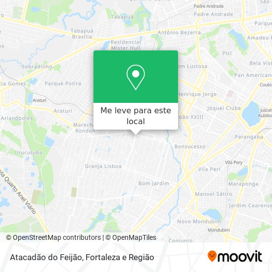 Atacadão do Feijão mapa