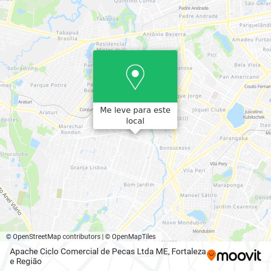 Apache Ciclo Comercial de Pecas Ltda ME mapa