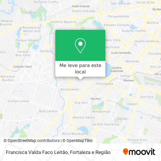 Francisca Valda Faco Leitão mapa