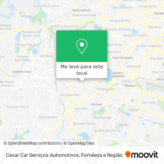 Cesar Car Serviços Automotivos mapa