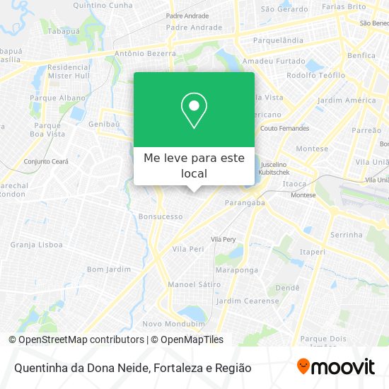 Quentinha da Dona Neide mapa