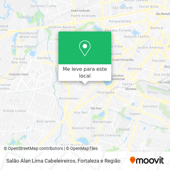 Salão Alan Lima Cabeleireiros mapa