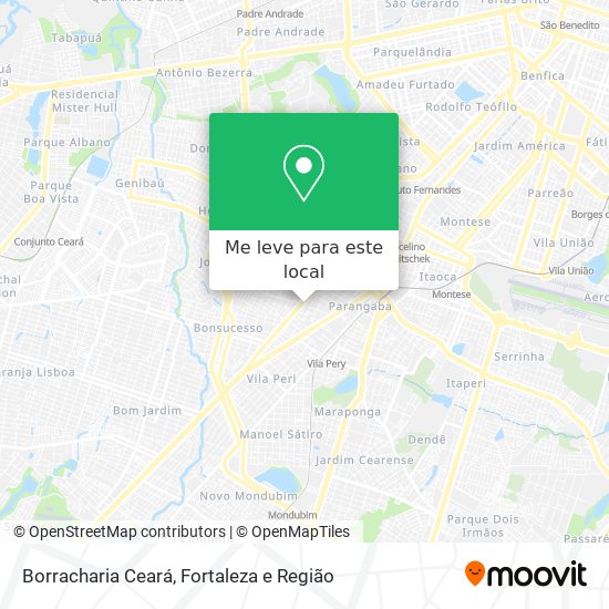Borracharia Ceará mapa