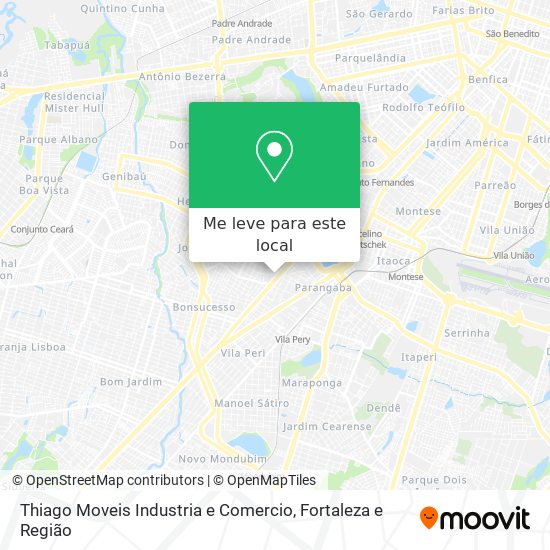 Thiago Moveis Industria e Comercio mapa