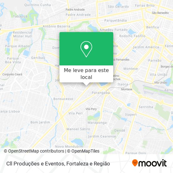 Cll Produções e Eventos mapa
