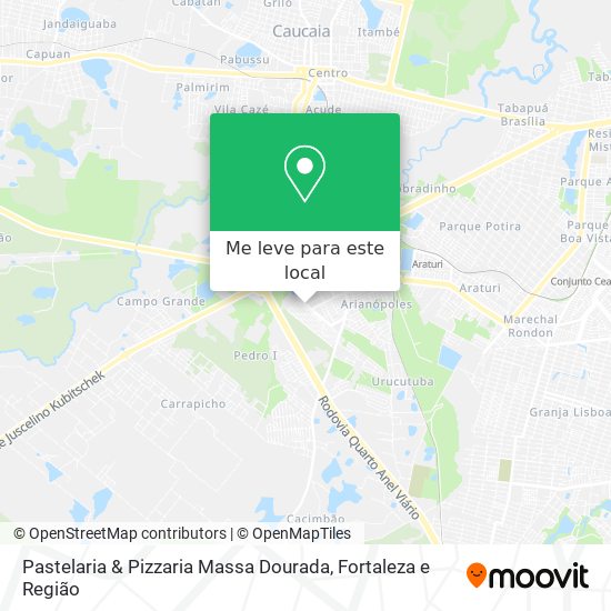 Pastelaria & Pizzaria Massa Dourada mapa