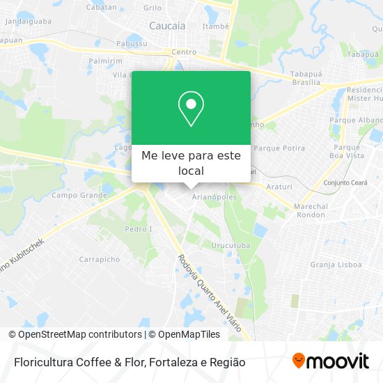 Floricultura Coffee & Flor mapa