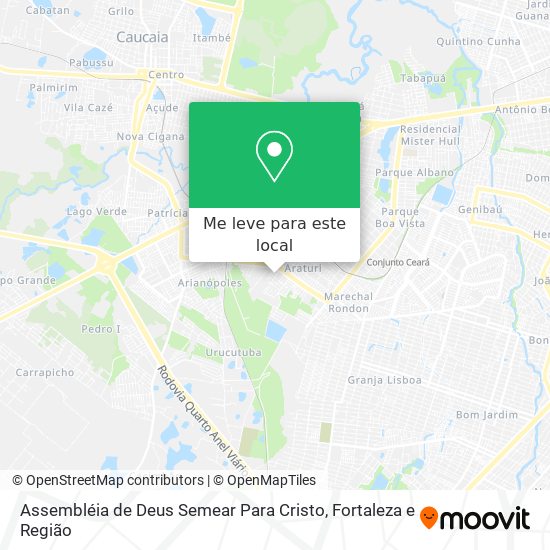 Assembléia de Deus Semear Para Cristo mapa