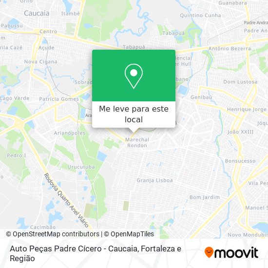 Auto Peças Padre Cícero - Caucaia mapa