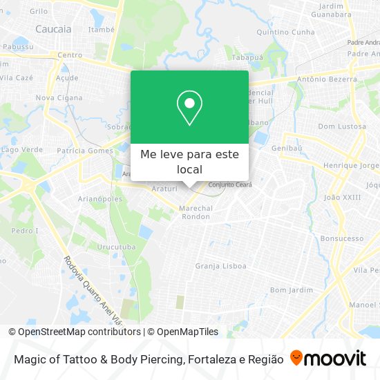 Magic of Tattoo & Body Piercing mapa