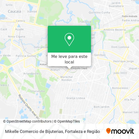 Mikelle Comercio de Bijuterias mapa