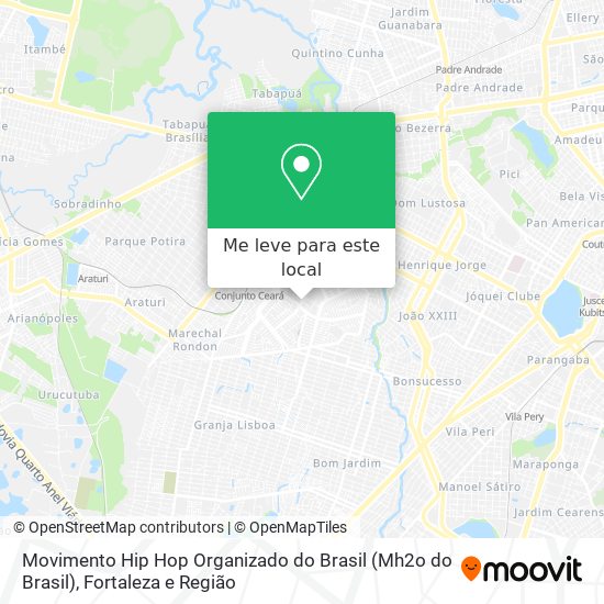 Movimento Hip Hop Organizado do Brasil (Mh2o do Brasil) mapa