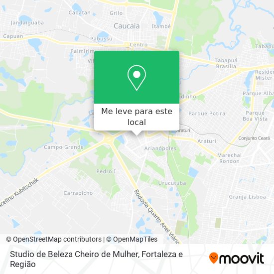 Studio de Beleza Cheiro de Mulher mapa