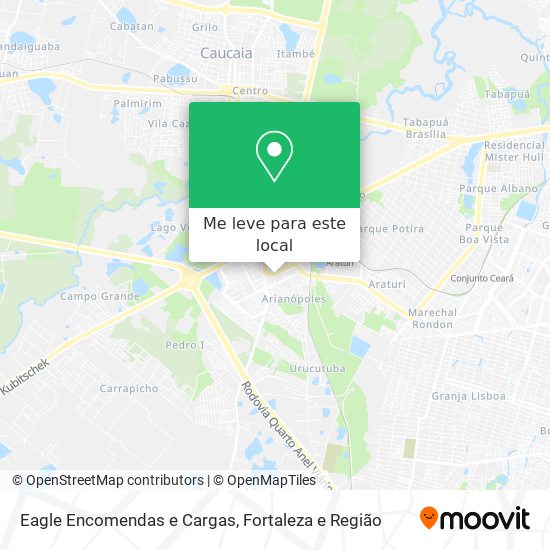 Eagle Encomendas e Cargas mapa