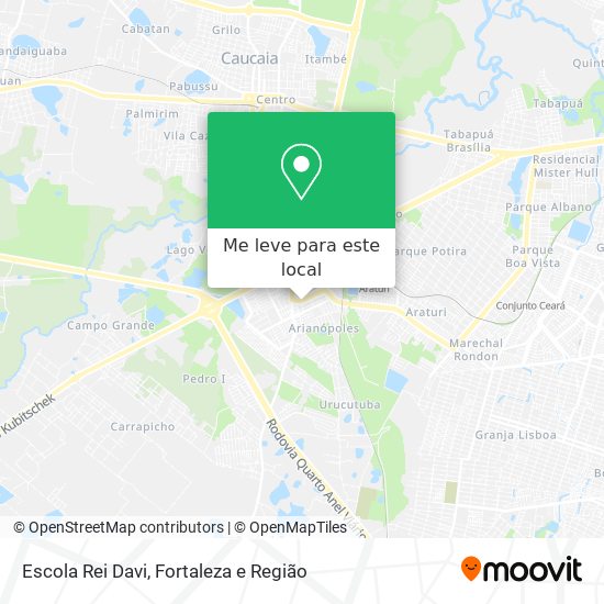 Escola Rei Davi mapa