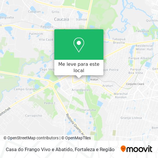 Casa do Frango Vivo e Abatido mapa