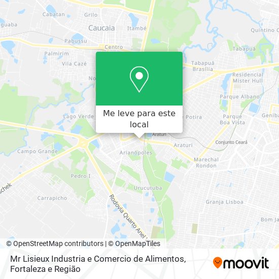 Mr Lisieux Industria e Comercio de Alimentos mapa