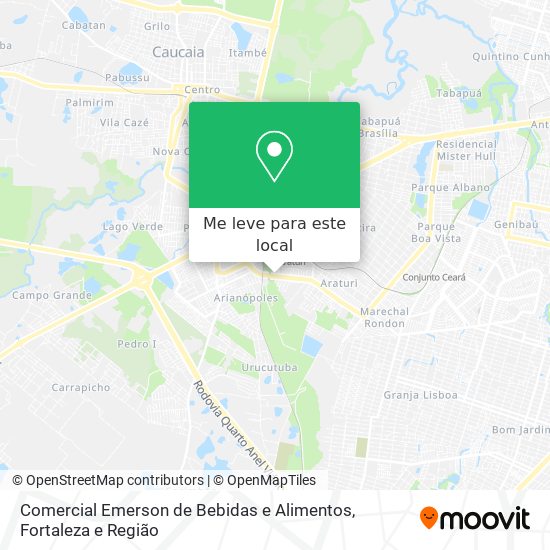 Comercial Emerson de Bebidas e Alimentos mapa