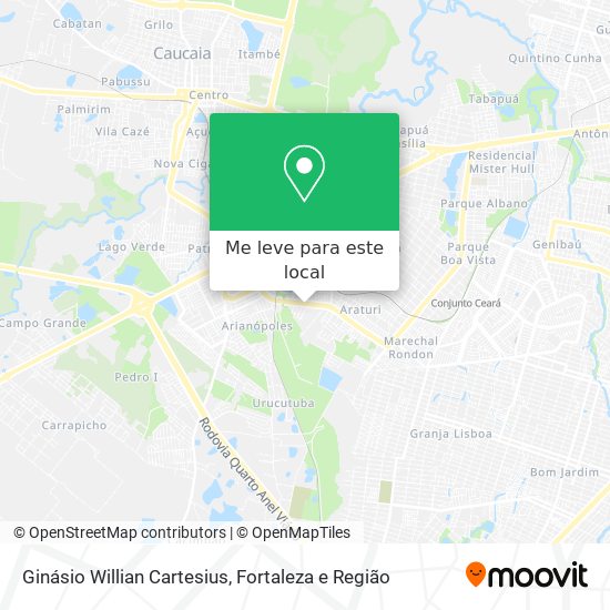 Ginásio Willian Cartesius mapa