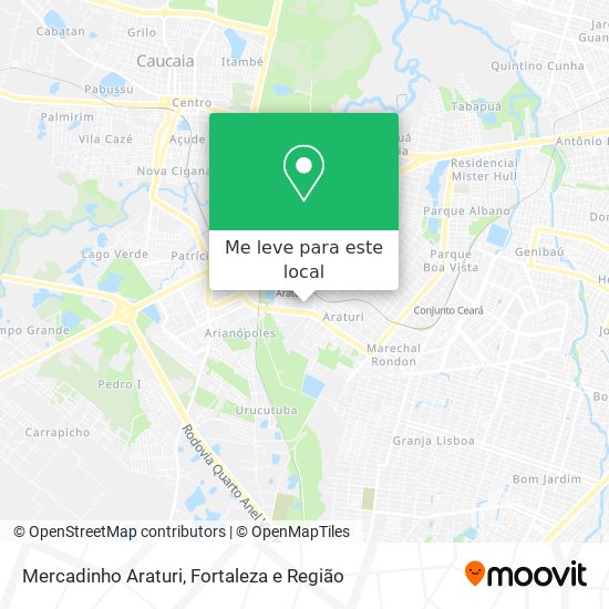 Mercadinho Araturi mapa