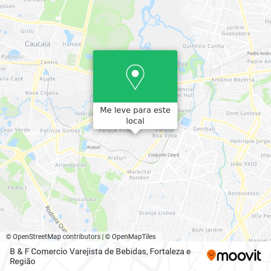 B & F Comercio Varejista de Bebidas mapa