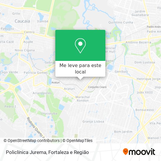 Policlínica Jurema mapa