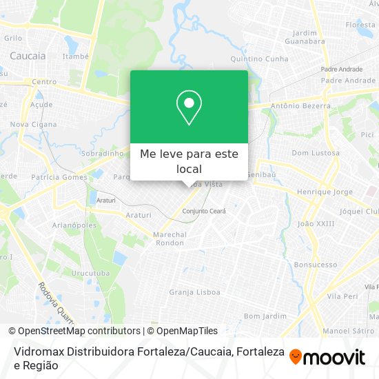 Vidromax Distribuidora Fortaleza / Caucaia mapa