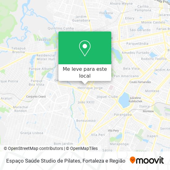 Espaço Saúde Studio de Pilates mapa