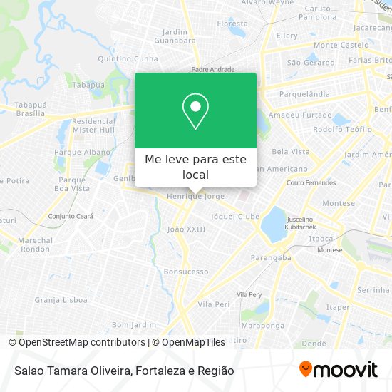 Salao Tamara Oliveira mapa