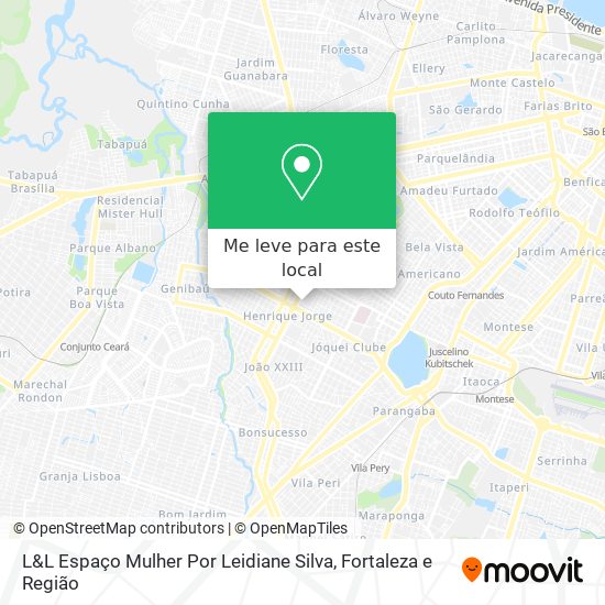 L&L Espaço Mulher Por Leidiane Silva mapa