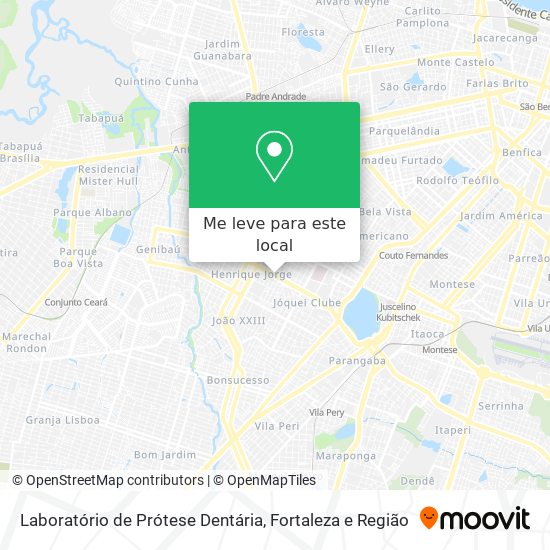 Laboratório de Prótese Dentária mapa