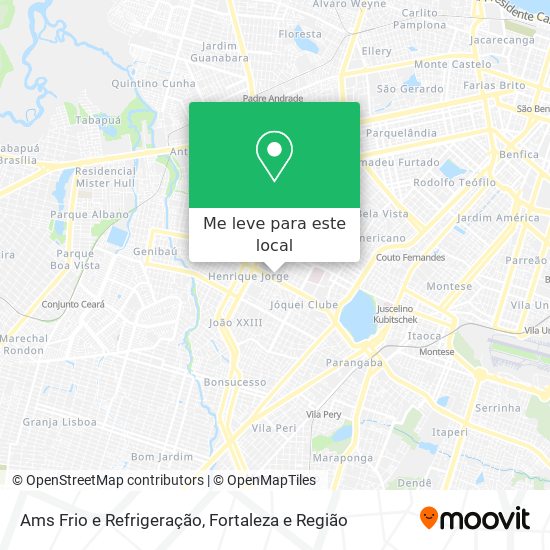 Ams Frio e Refrigeração mapa
