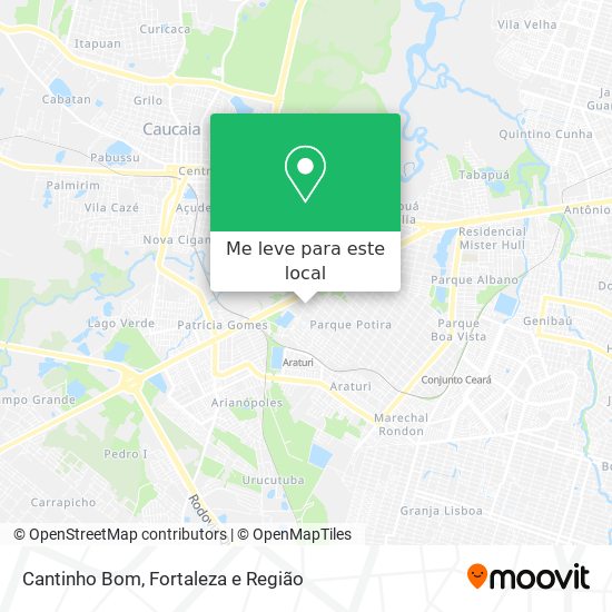 Cantinho Bom mapa