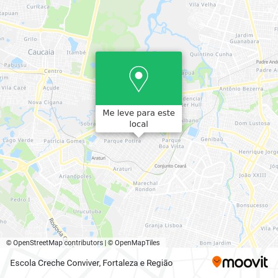 Escola Creche Conviver mapa