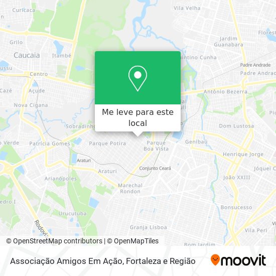 Associação Amigos Em Ação mapa