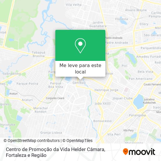 Centro de Promoção da Vida Helder Câmara mapa