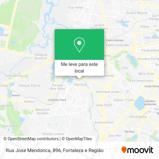 Rua Jose Mendonca, 896 mapa