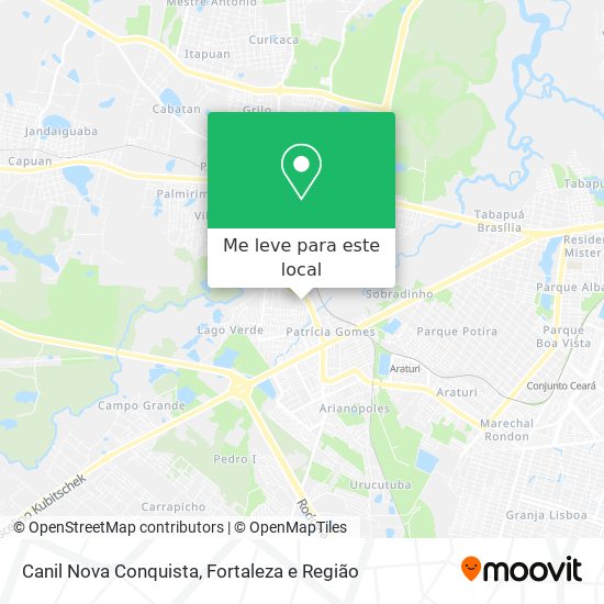 Canil Nova Conquista mapa