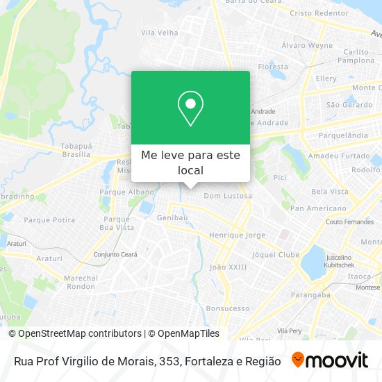 Rua Prof Virgilio de Morais, 353 mapa