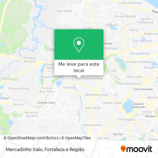 Mercadinho Italo mapa
